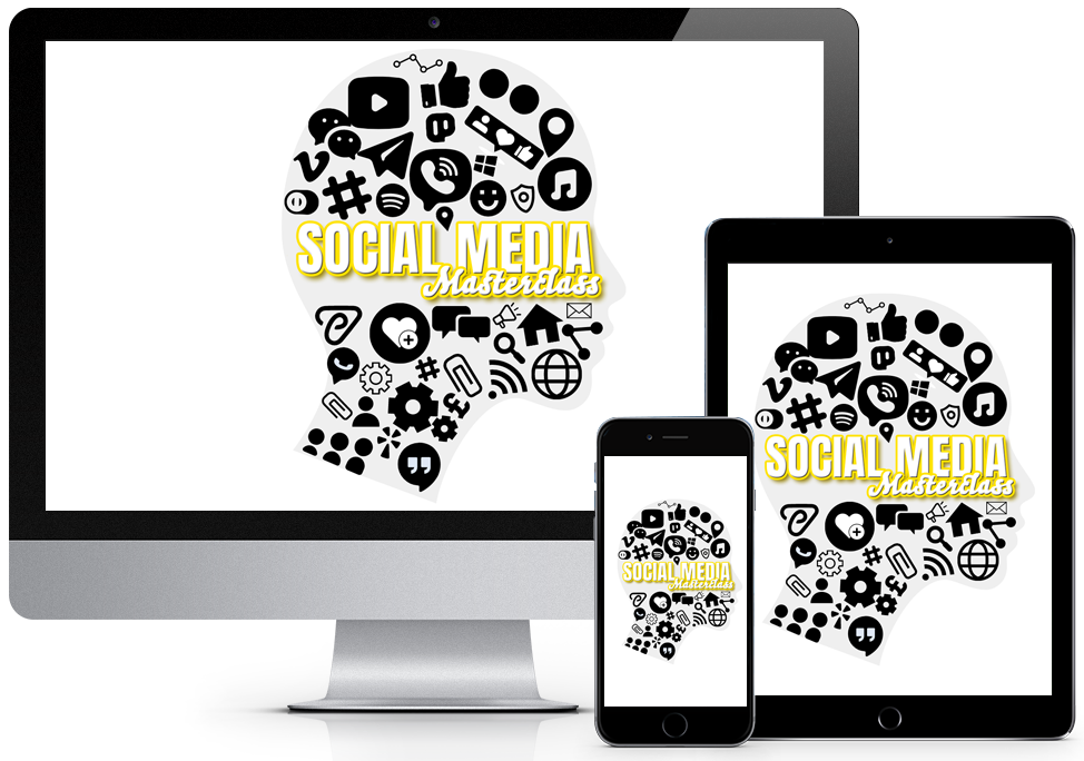 Social Media Masterclass Logo on devices